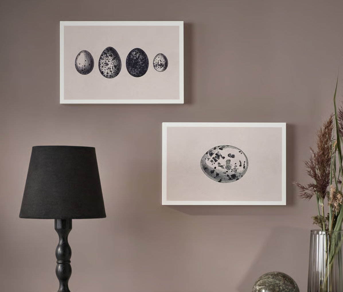 ภาพศิลปะพิมพ์บนไม้ ไข่ 20x30 ซม.